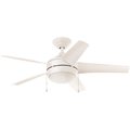 Home Decorators Collection Windward 44 in. LED Indoor Matte White Ceiling Fan with Light Kit 37566